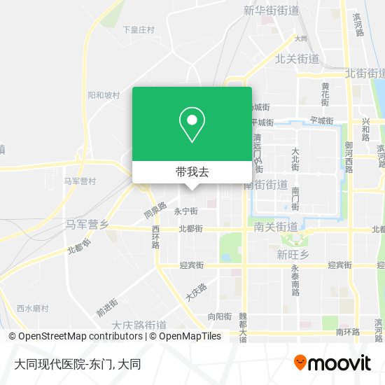 大同现代医院-东门地图