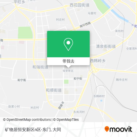 矿物居恒安新区n区-东门地图