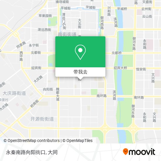 永秦南路向阳街口地图