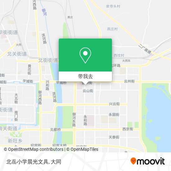北岳小学晨光文具地图