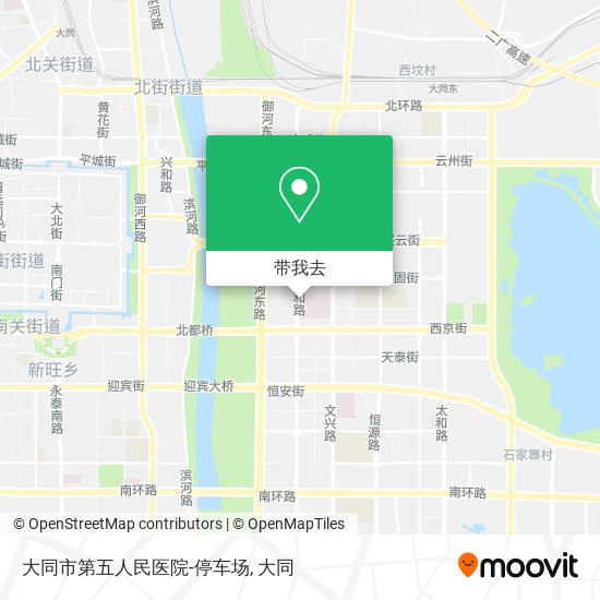 大同市第五人民医院-停车场地图