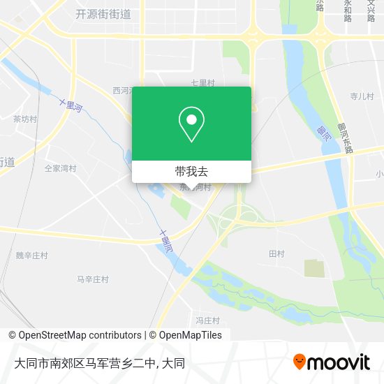 大同市南郊区马军营乡二中地图