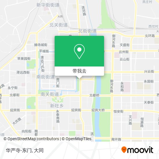 华严寺-东门地图