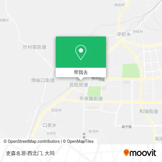 吏森名居-西北门地图