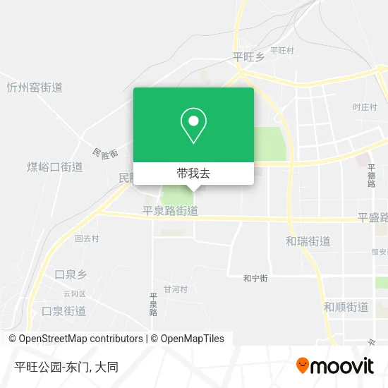 平旺公园-东门地图