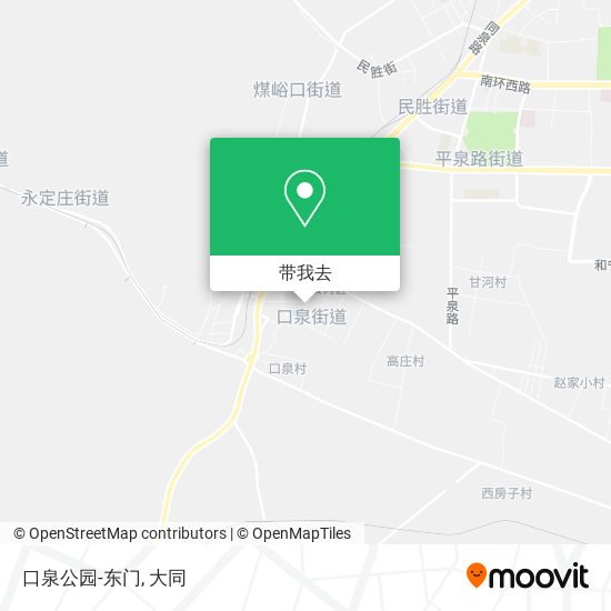 口泉公园-东门地图