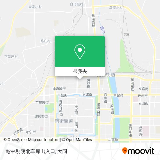 翰林别院北车库出入口地图