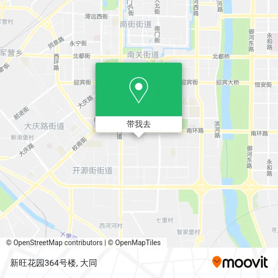 新旺花园364号楼地图