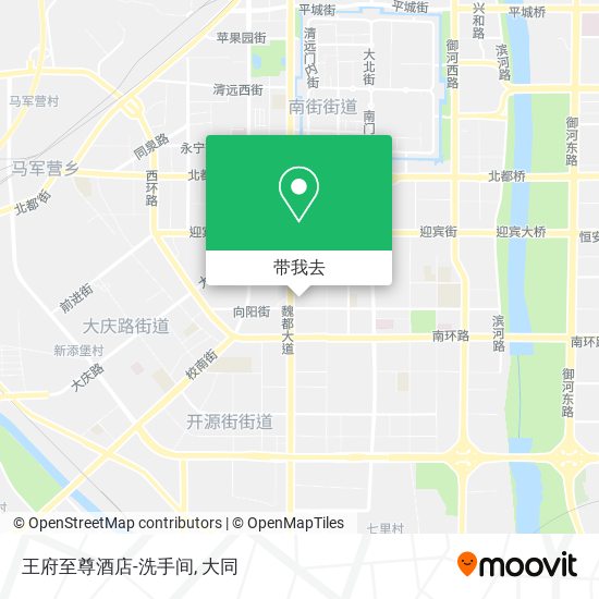 王府至尊酒店-洗手间地图