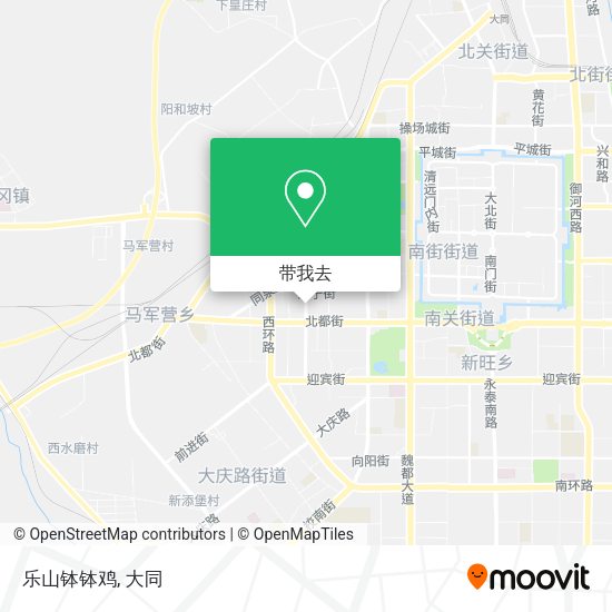 乐山钵钵鸡地图