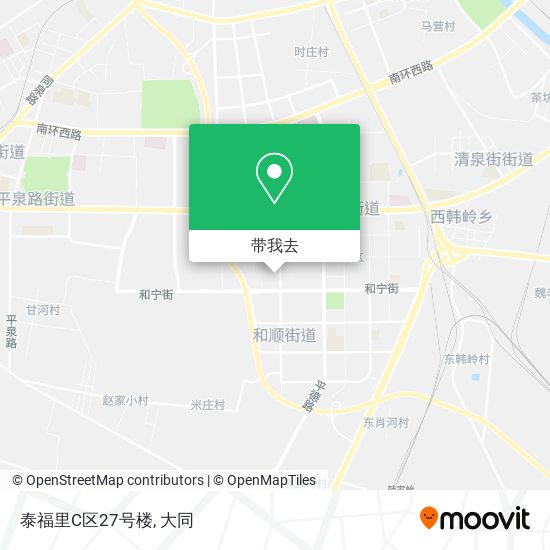 泰福里C区27号楼地图