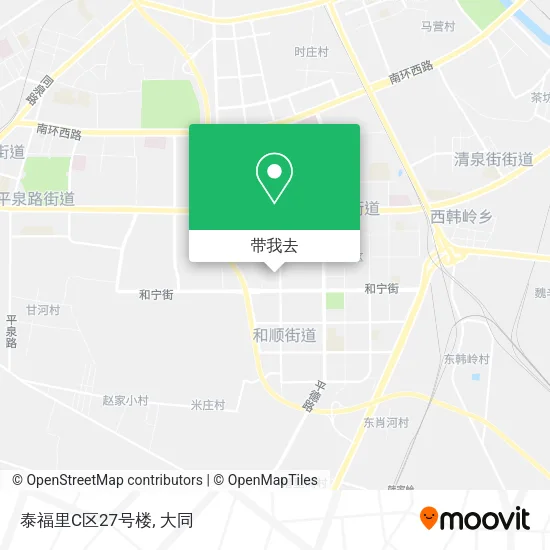 泰福里C区27号楼地图