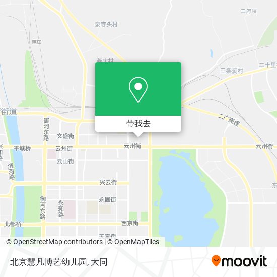 北京慧凡博艺幼儿园地图