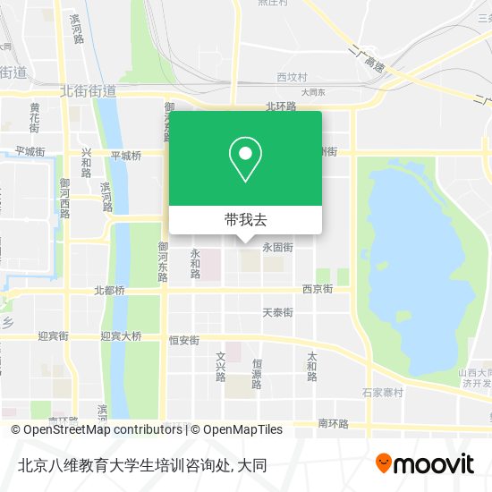 北京八维教育大学生培训咨询处地图