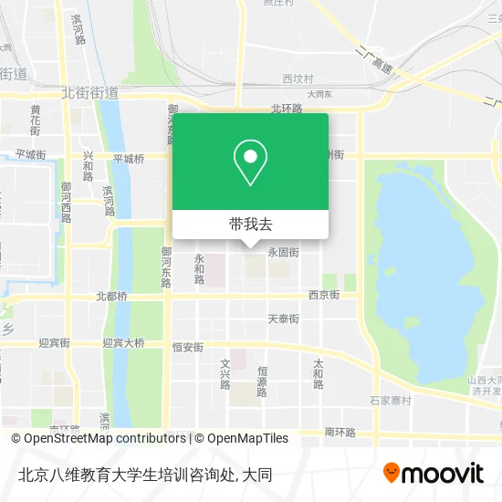 北京八维教育大学生培训咨询处地图