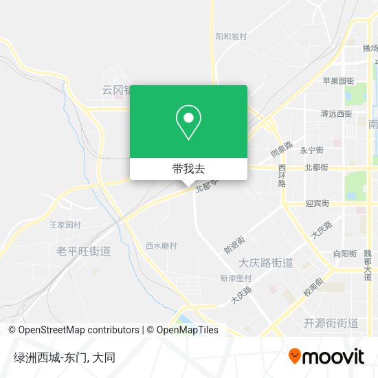 绿洲西城-东门地图