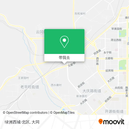 绿洲西城-北区地图