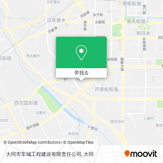 大同市车城工程建设有限责任公司地图