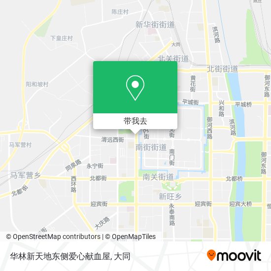 华林新天地东侧爱心献血屋地图