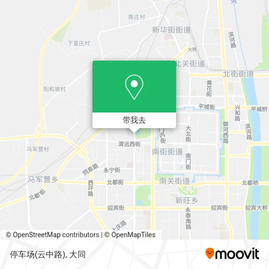 停车场(云中路)地图