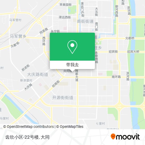 齿欣小区-22号楼地图