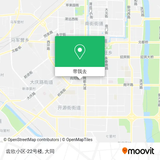 齿欣小区-22号楼地图