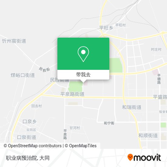 职业病预治院地图