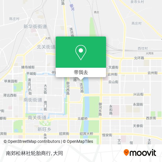 南郊松林社轮胎商行地图