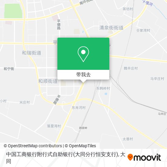 中国工商银行附行式自助银行(大同分行恒安支行)地图