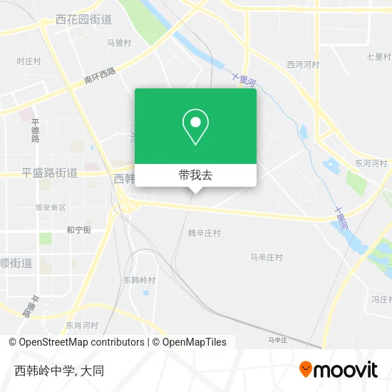 西韩岭中学地图