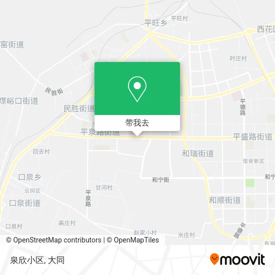 泉欣小区地图