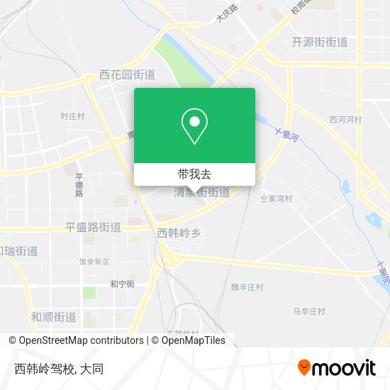 西韩岭驾校地图