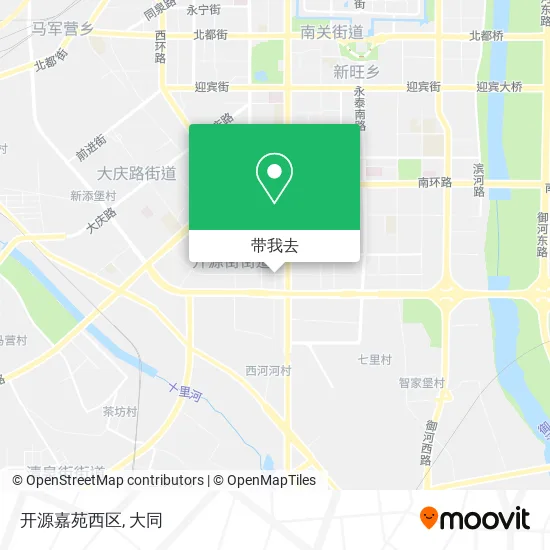 开源嘉苑西区地图