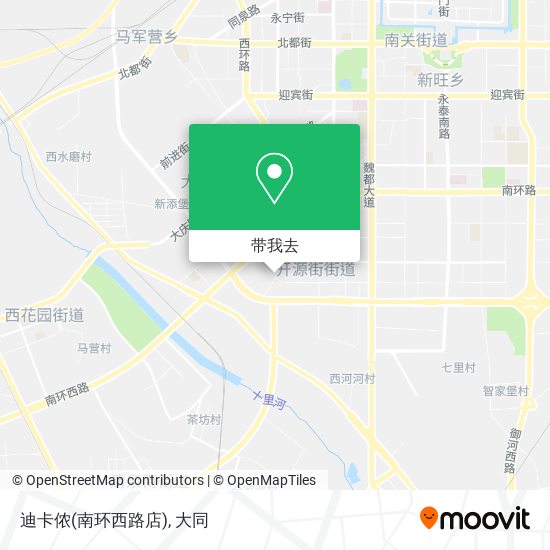迪卡侬(南环西路店)地图