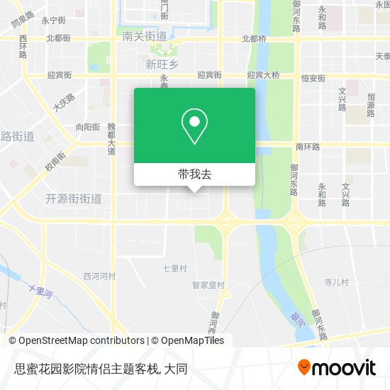 思蜜花园影院情侣主题客栈地图