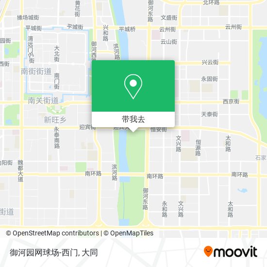 御河园网球场-西门地图