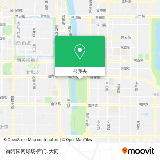 御河园网球场-西门地图