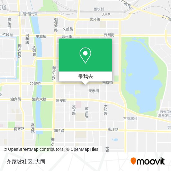 齐家坡社区地图