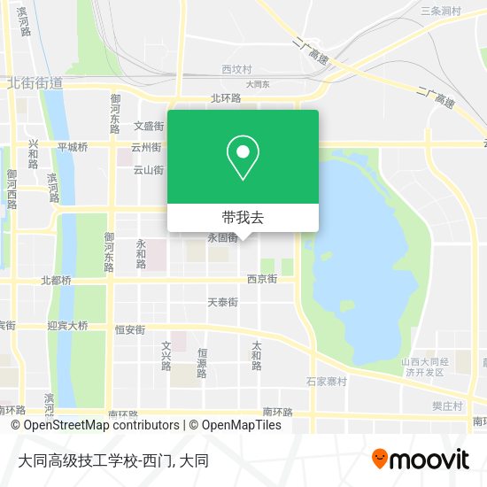 大同高级技工学校-西门地图
