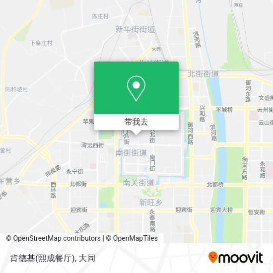肯德基(熙成餐厅)地图