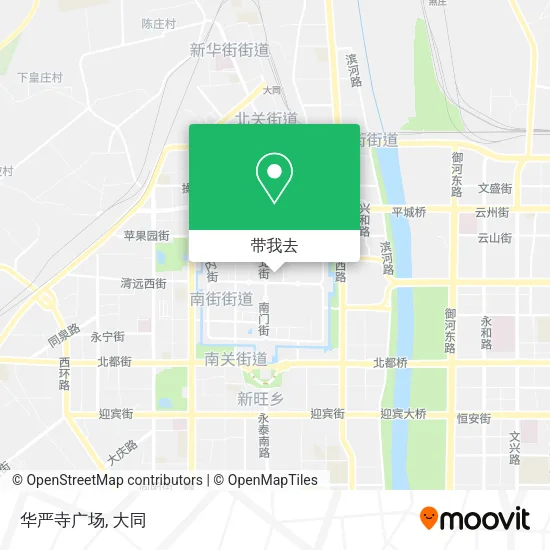 华严寺广场地图