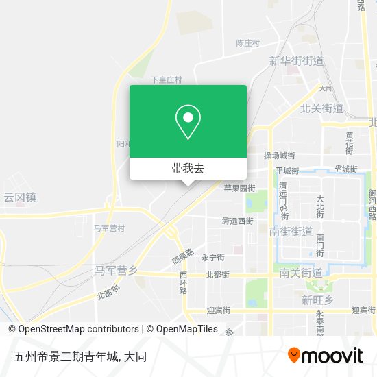 五州帝景二期青年城地图