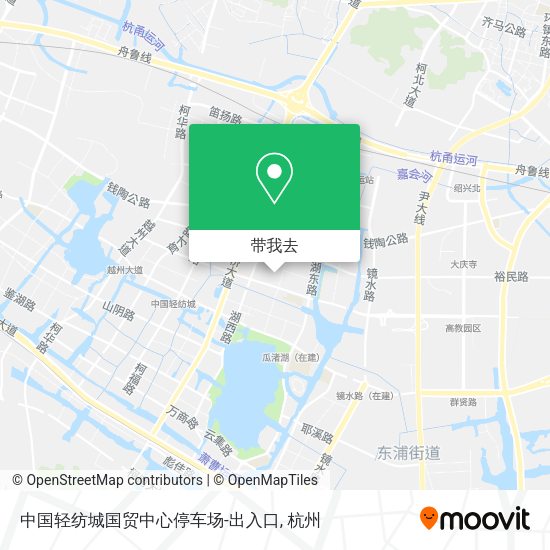 中国轻纺城国贸中心停车场-出入口地图