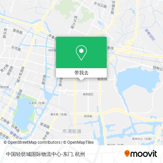 中国轻纺城国际物流中心-东门地图