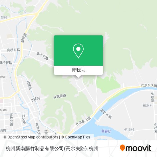 杭州新南藤竹制品有限公司(高尔夫路)地图