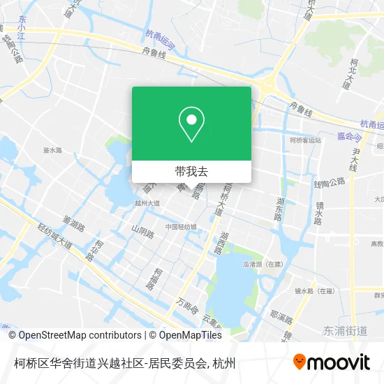 柯桥区华舍街道兴越社区-居民委员会地图