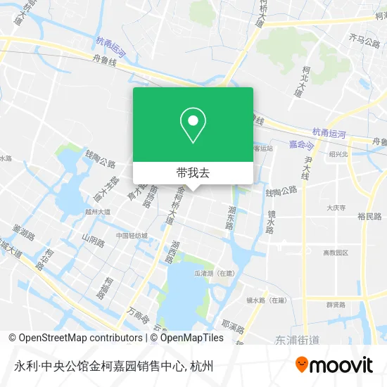 永利·中央公馆金柯嘉园销售中心地图
