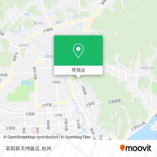 富阳新天鸿饭店地图