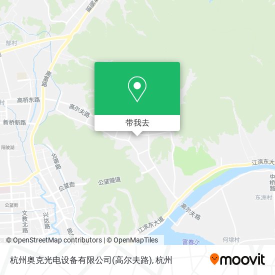 杭州奥克光电设备有限公司(高尔夫路)地图