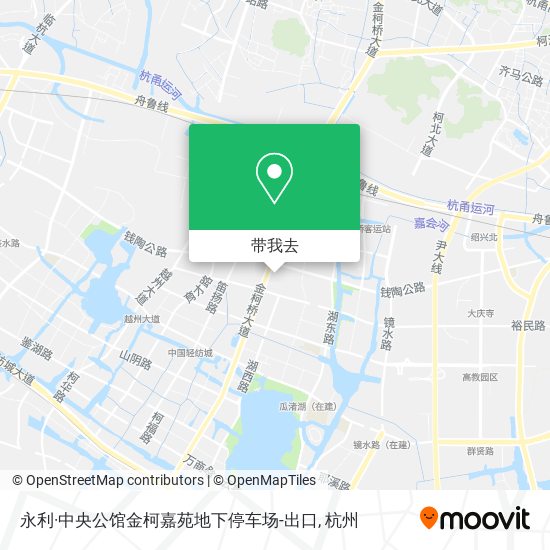 永利·中央公馆金柯嘉苑地下停车场-出口地图